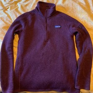 Patagonia better sweater 1/4 zip fleece, size medium